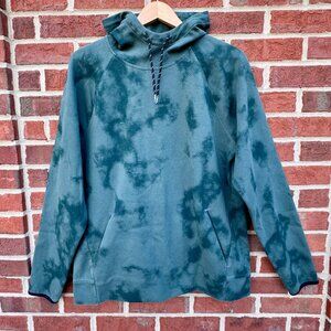 Old Navy Active Dynamic Fleece Hooded Sweatshirt Adult LG Green Pockets